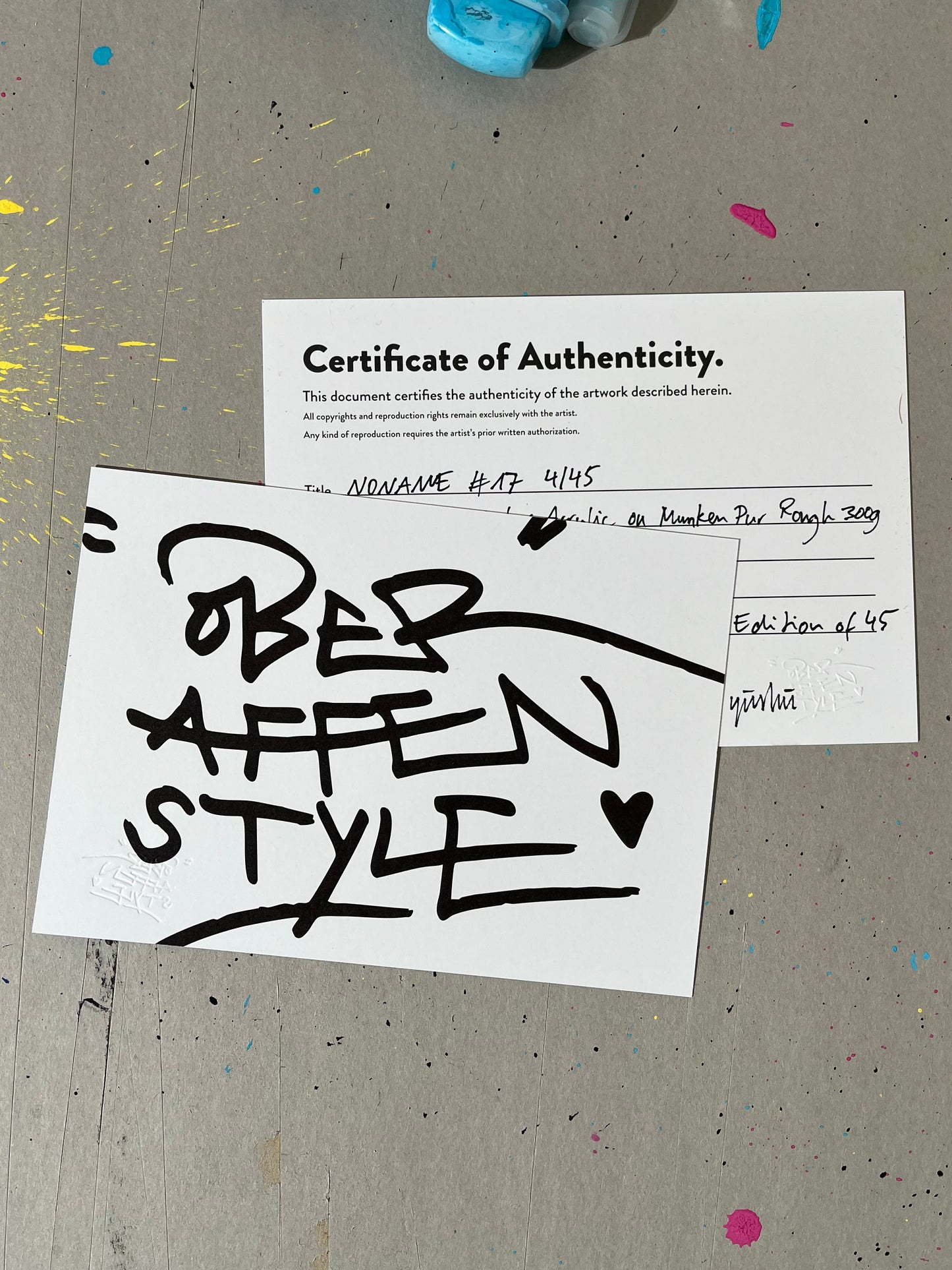 Noname #17 – handfinished Risoprint - limitiert auf 45 Stück